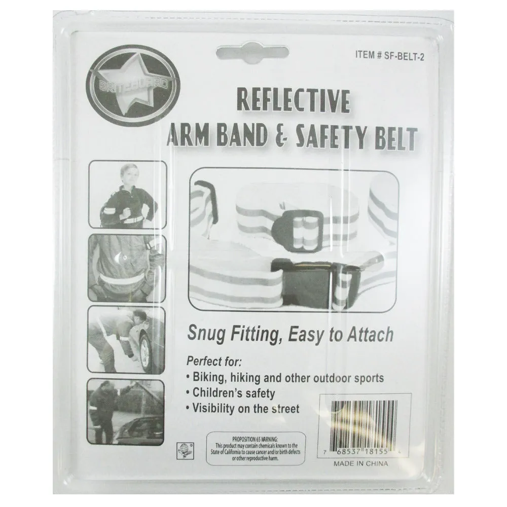 1 Reflective Arm Band Safety 1 Belt Running Bike Run Sport Walk Strap Visibility