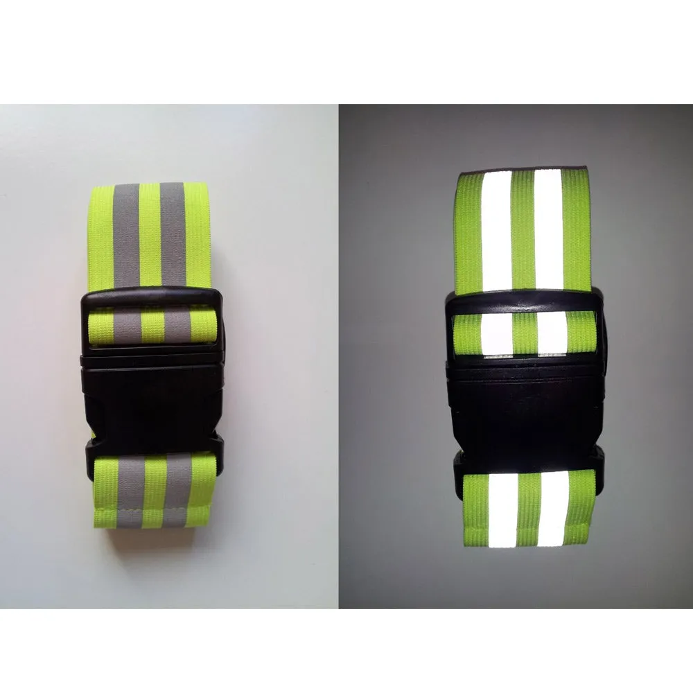 1 Reflective Arm Band Safety 1 Belt Running Bike Run Sport Walk Strap Visibility
