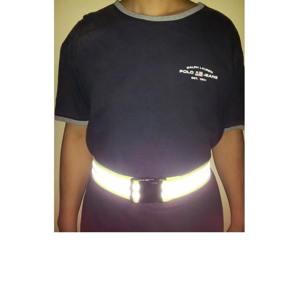 1 Reflective Arm Band Safety 1 Belt Running Bike Run Sport Walk Strap Visibility