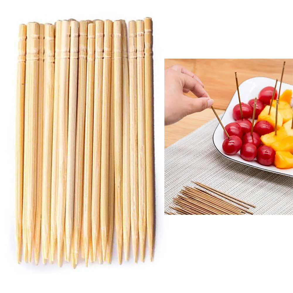 600 Ct Natural Bamboo Toothpicks 4" Picks Serving Food Party Cocktail Appetizer