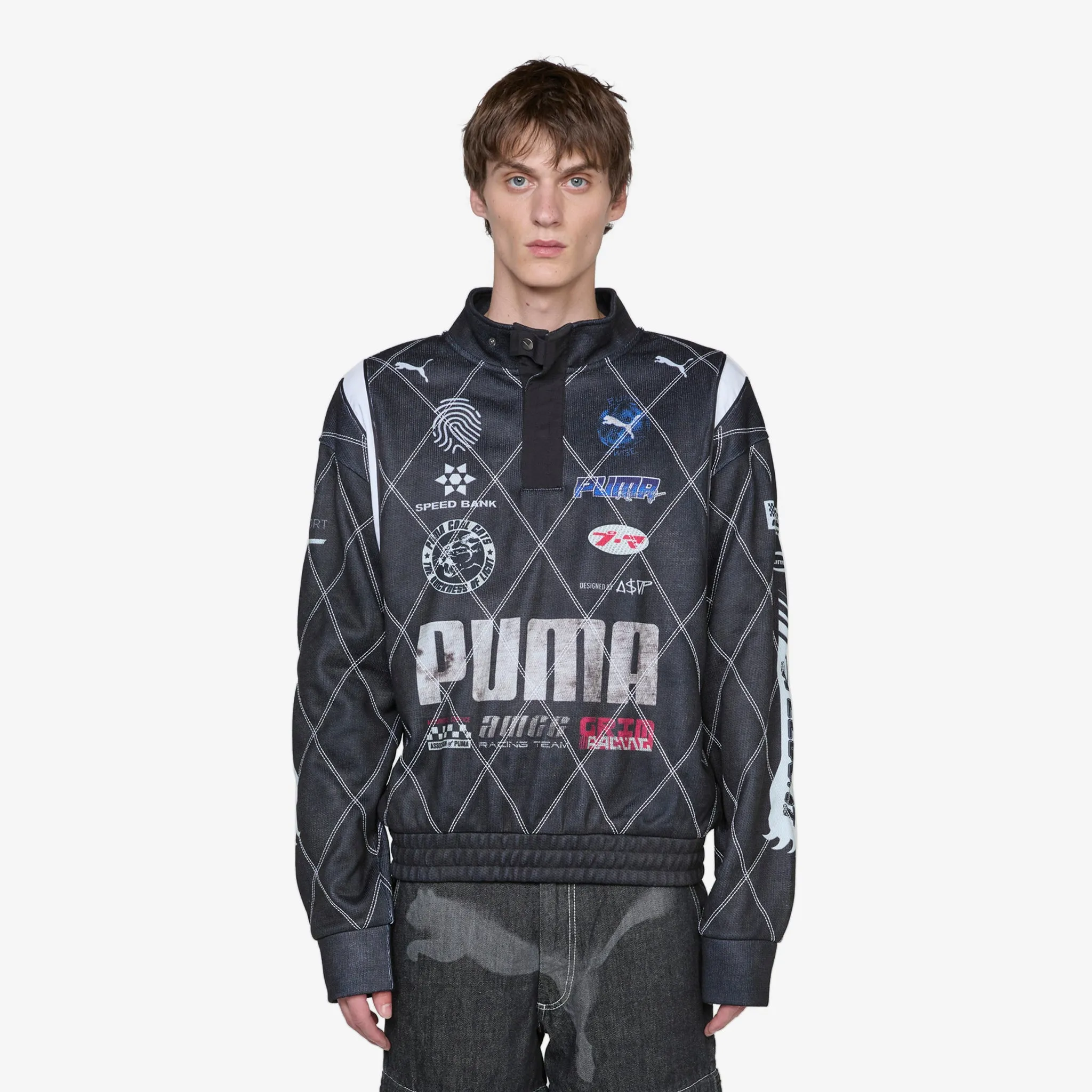 A$AP Rocky x Distressed Sweatshirt PUMA Black
