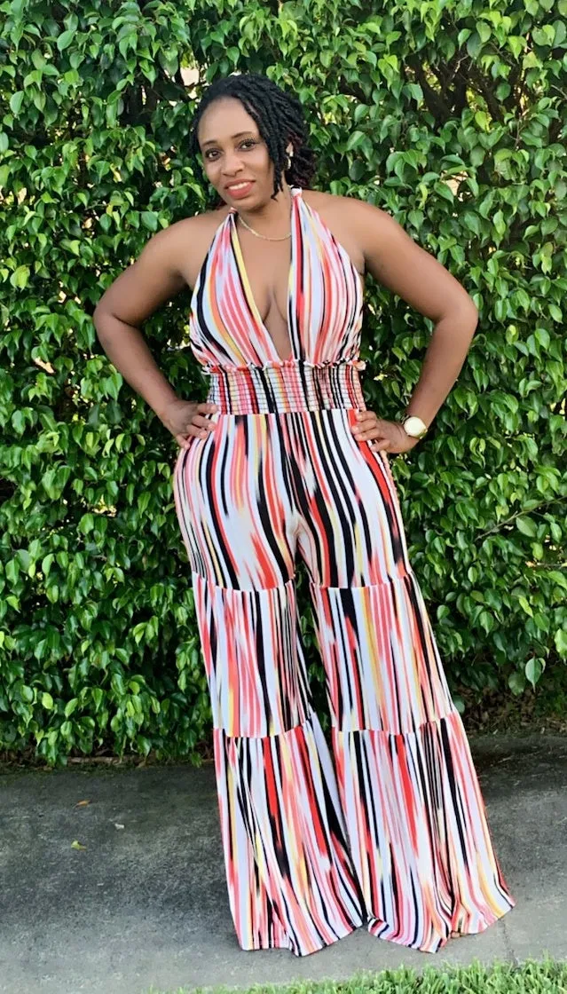 Accordion Twist Jumpsuit