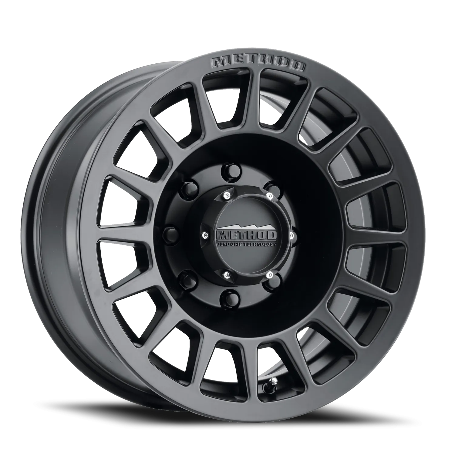 Aluminum Wheels 17x8.5 Bead Grip MR707 Bolt Pattern 8 On 170 Offset 0 Lip Size 0 Matte Black MB Method
