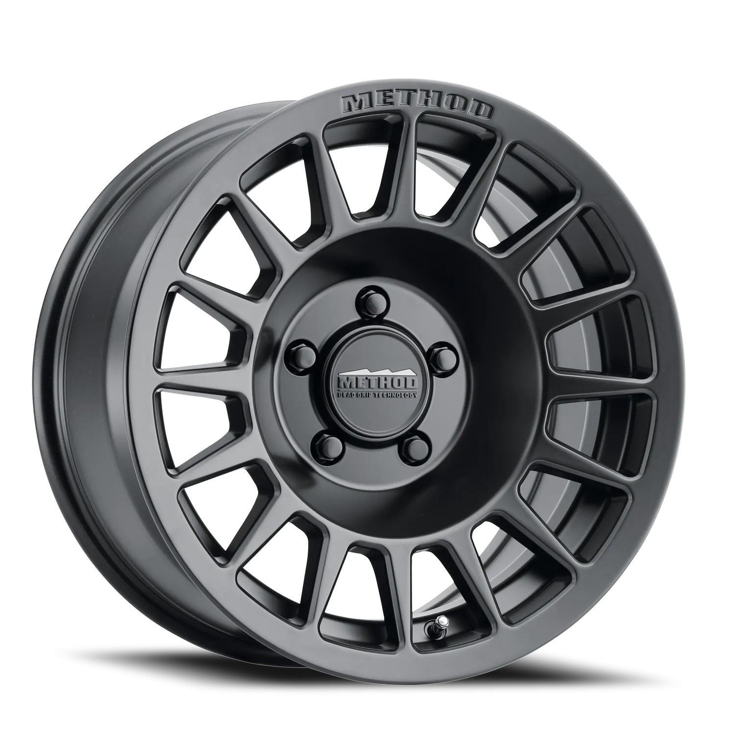 Aluminum Wheels 18x8.5 Bead Grip MR707 Bolt Pattern 5 On 100 Offset 38 Lip Size 0 Matte Black MB Method