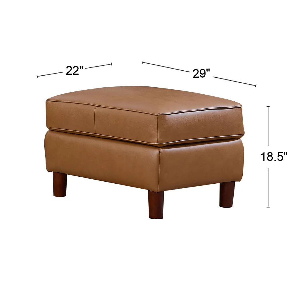 Bella - Leather Storage Ottoman by Couch.com