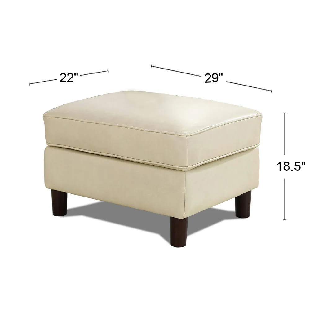 Bella - Leather Storage Ottoman by Couch.com