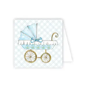 Blue Baby Carriage Enclosure Card