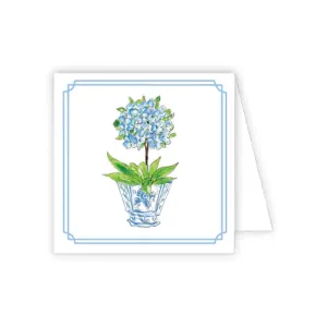 Blue Primrose in Cashe Pot Enclosure Card