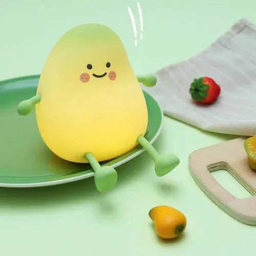 Cute Mango Rechargeable Nightlight Lamp Phone Holder