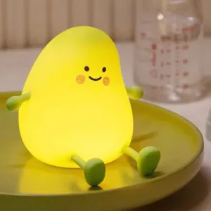 Cute Mango Rechargeable Nightlight Lamp Phone Holder