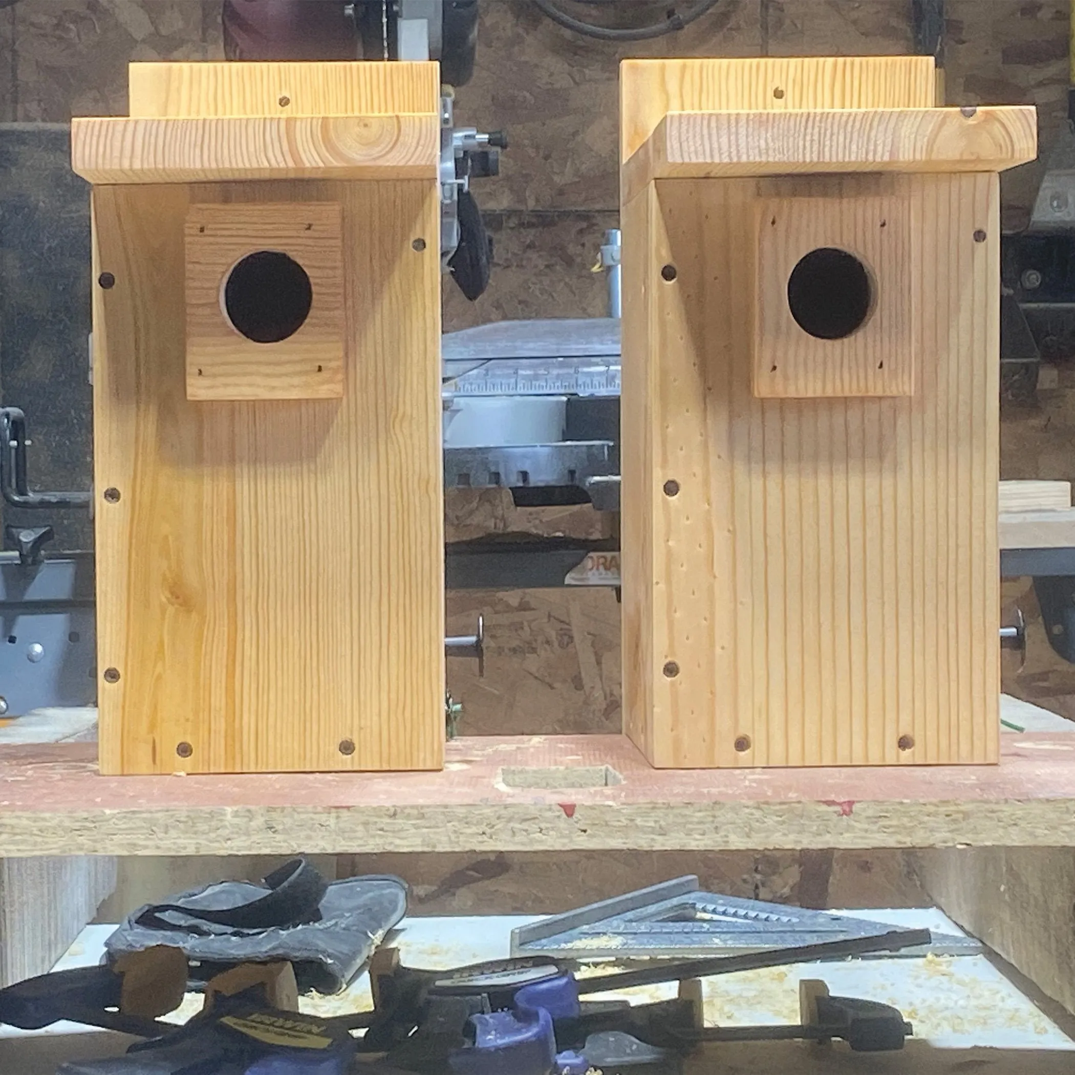 Eastern Blue Bird House Veteran Made