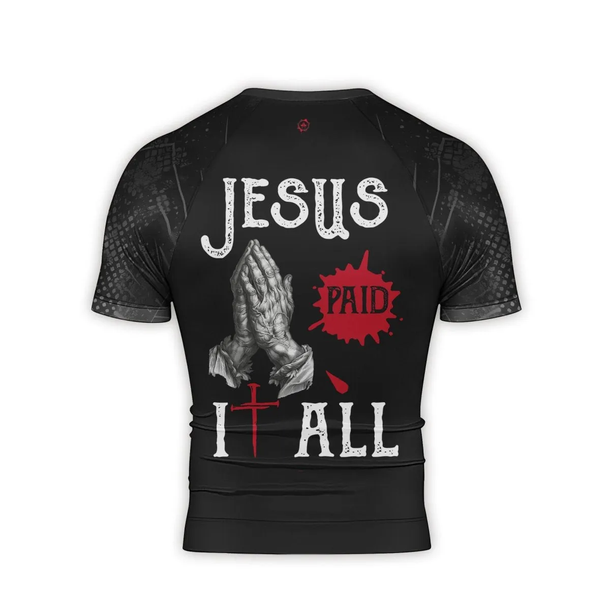 Jesus Paid All Men's Short Sleeve Rash Guard