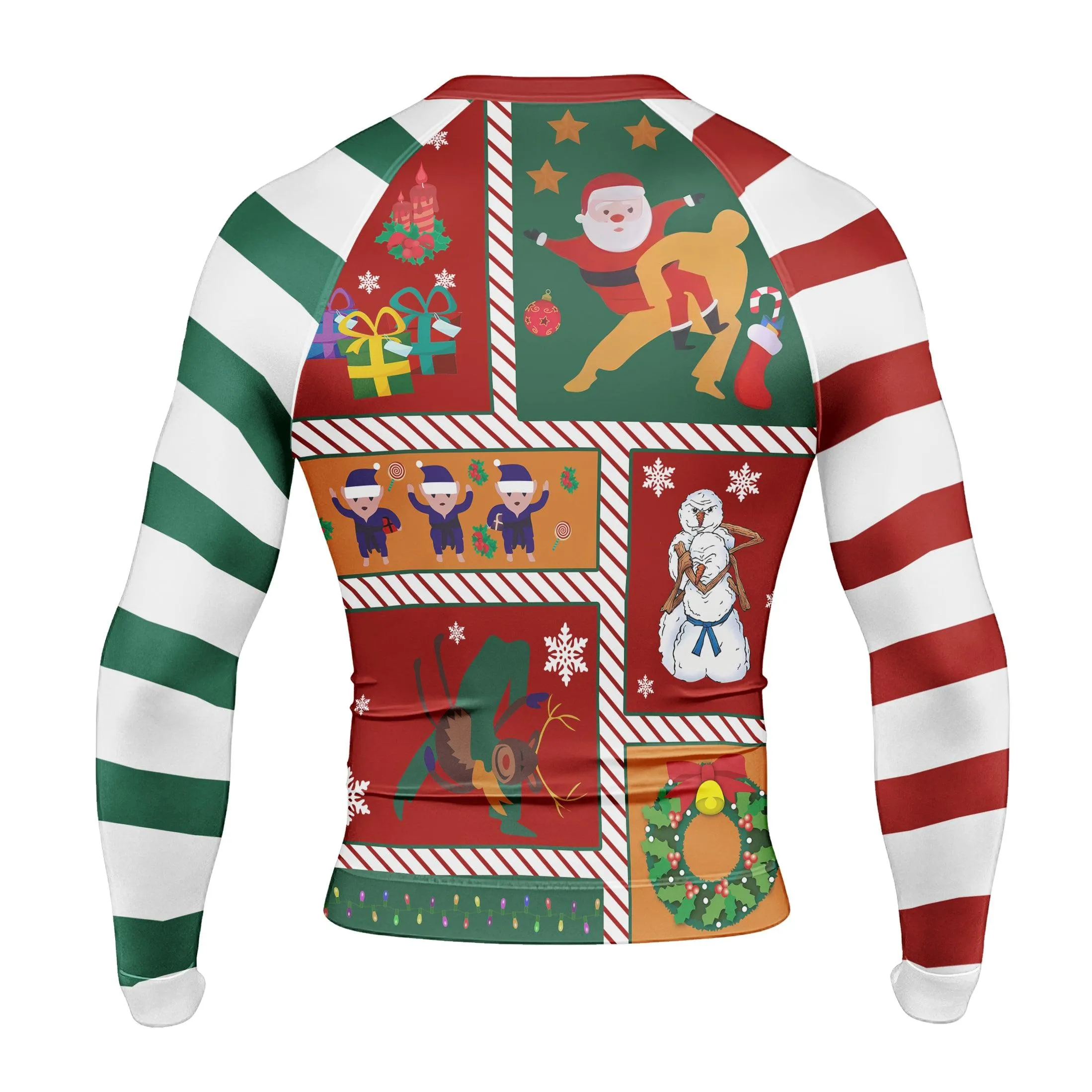Jiu Jitsu Christmas Long Sleeve Rash Guard