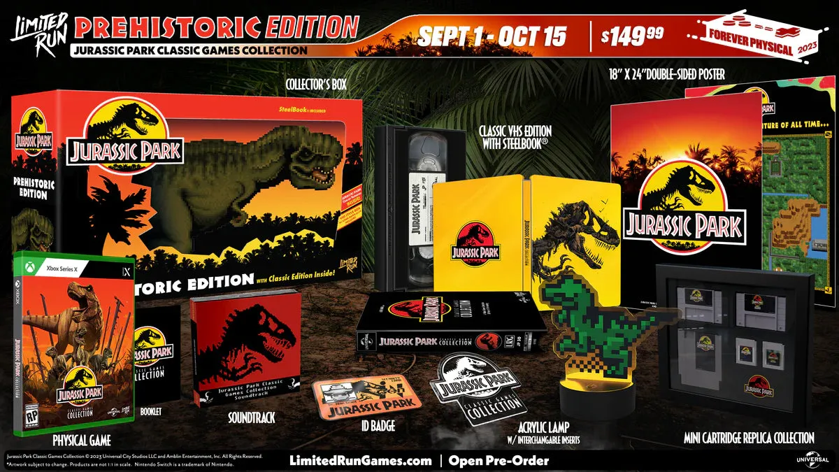 JURASSIC PARK: CLASSIC GAMES COLLECTION PREHISTORIC EDITION (XBOX SERIES X)