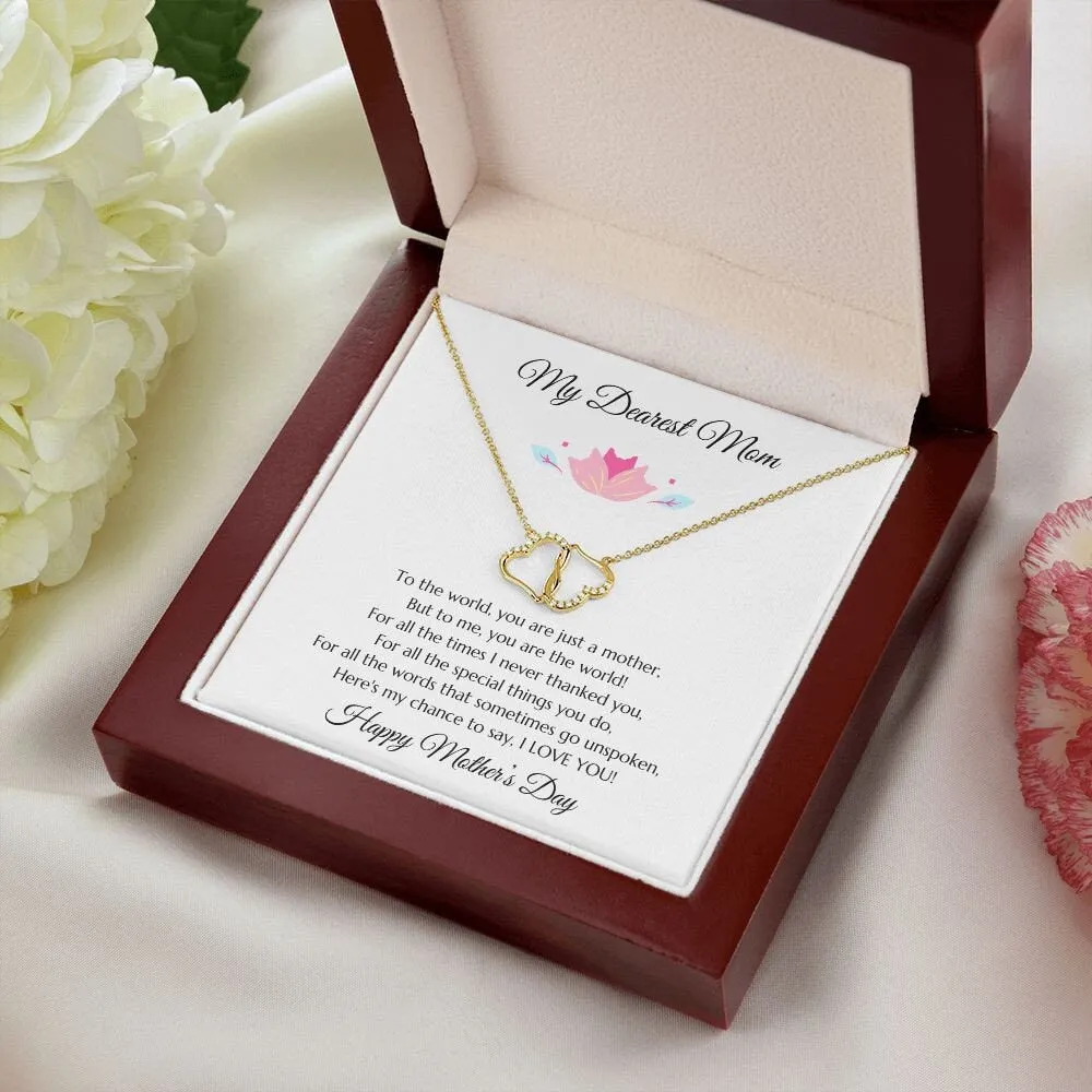 Mom Gift, Mother's Day Gift, Mom Diamond Necklace, Gold Jewelry for Mom, Mother's Day Necklace, Mom's Day Gift from Daughter, Son to Mom