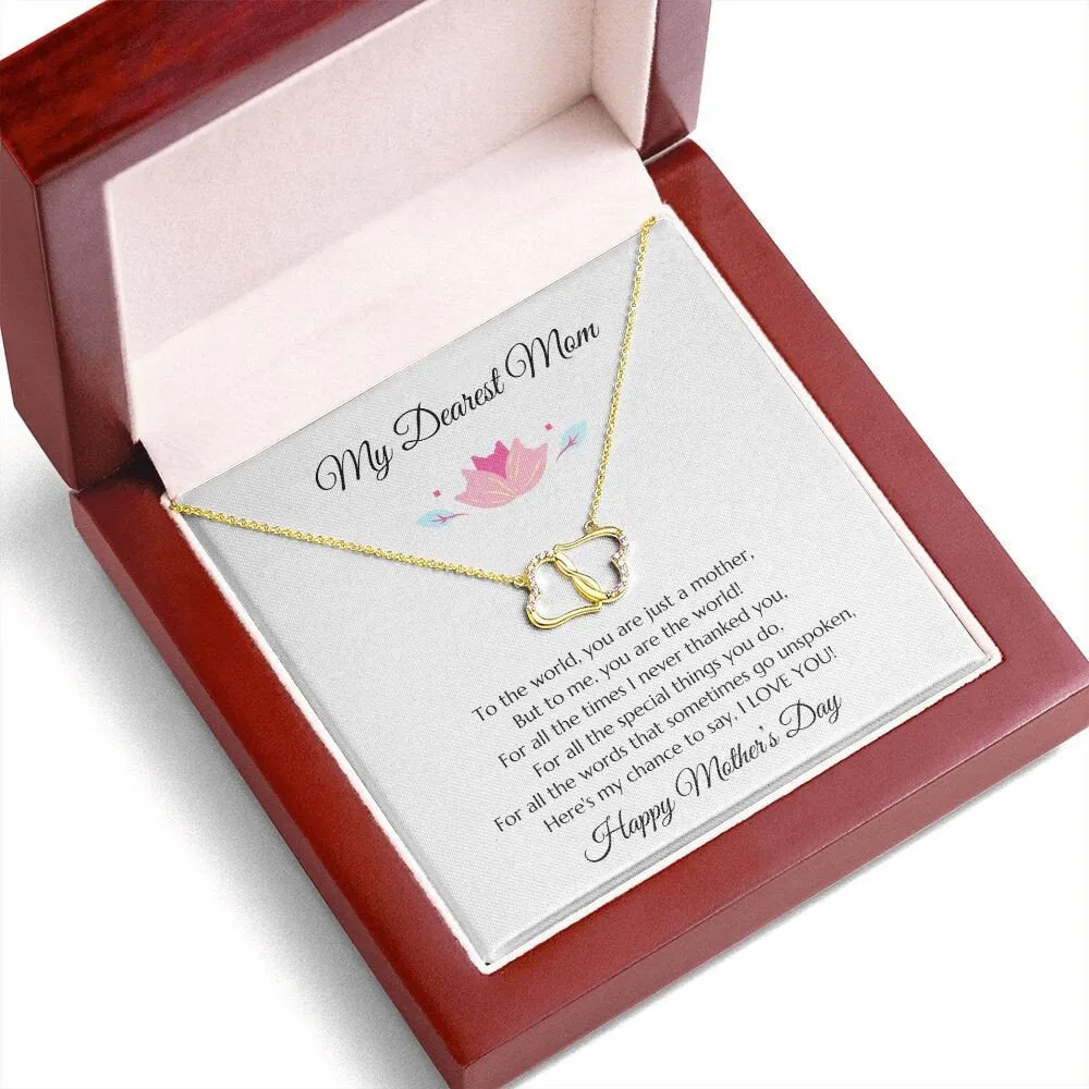 Mom Gift, Mother's Day Gift, Mom Diamond Necklace, Gold Jewelry for Mom, Mother's Day Necklace, Mom's Day Gift from Daughter, Son to Mom