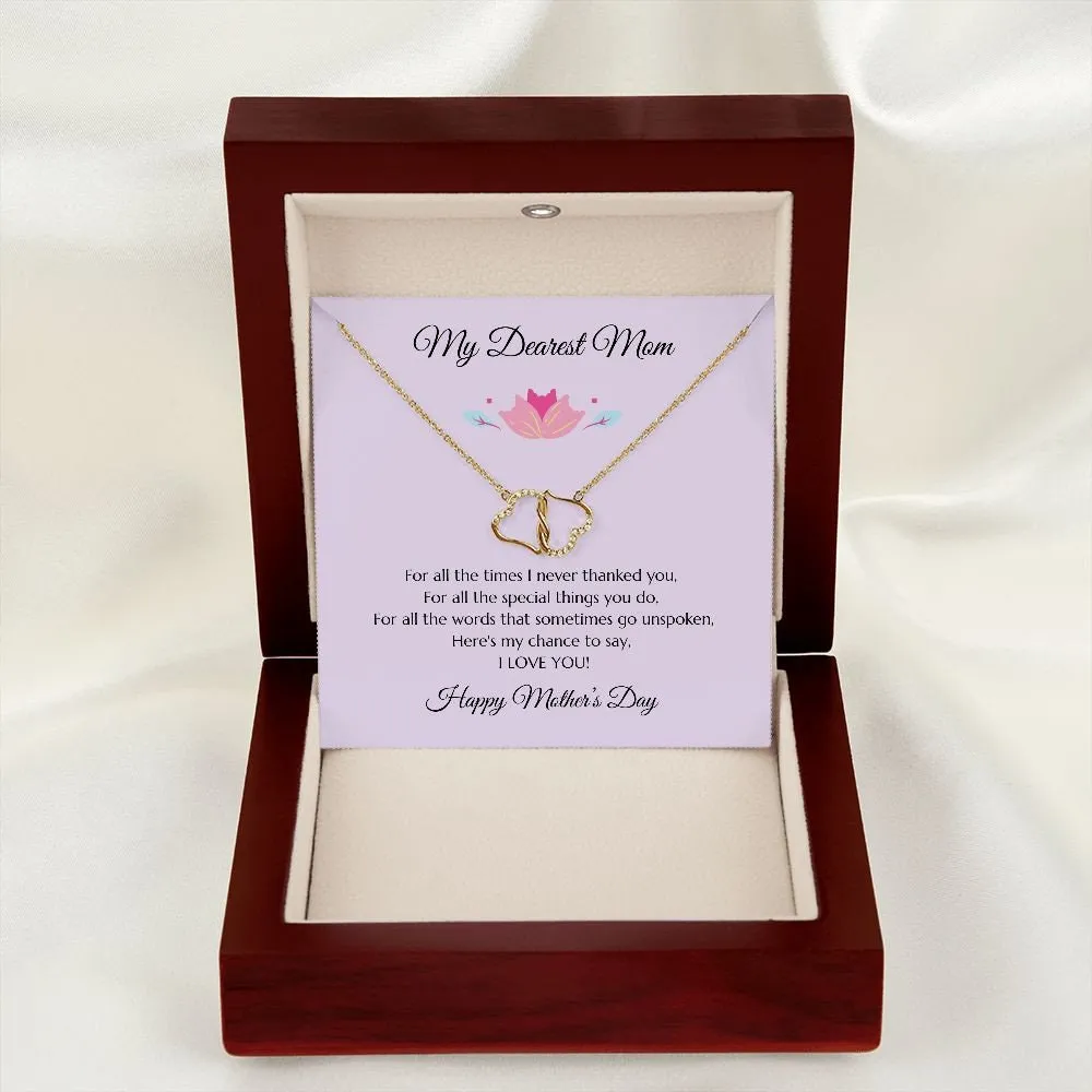 Mom Gift, Mothers Day Gift, Mothers Day Present, Mothers Day Diamond Necklace, Mom Gold Necklace, Mom Gift, Gift For Mom, Lavendar Mom Gift