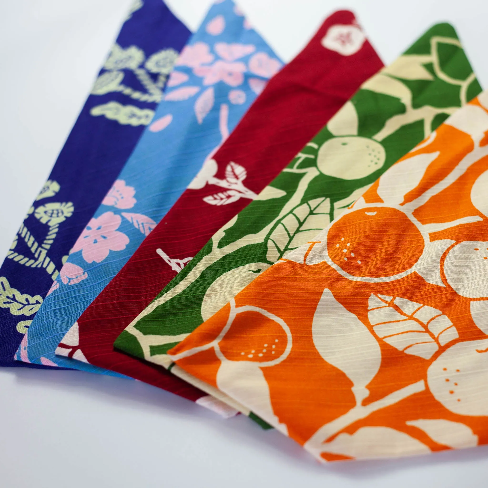 Original Furoshiki Chopstick Case | Chrysanthemum Blue