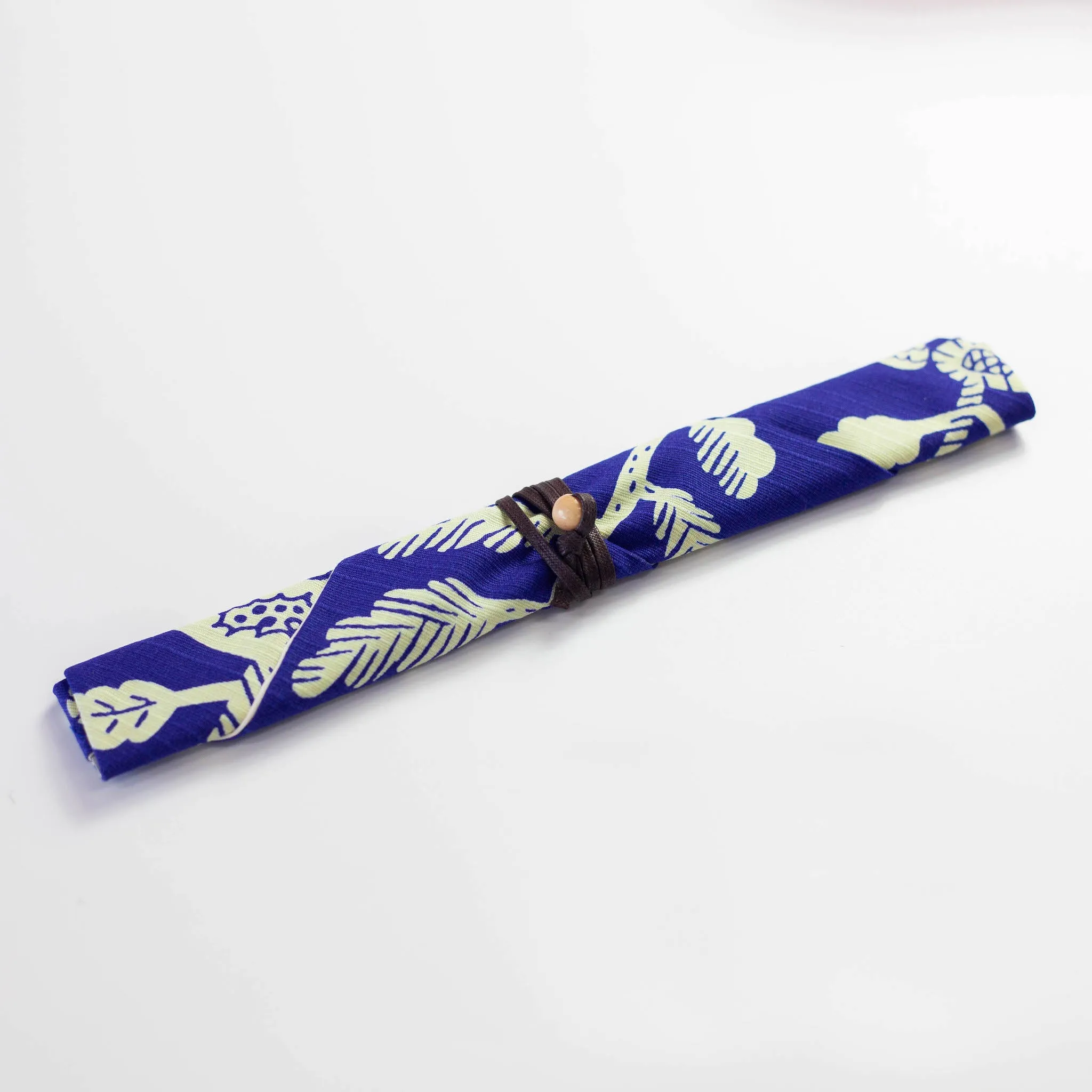 Original Furoshiki Chopstick Case | Chrysanthemum Blue