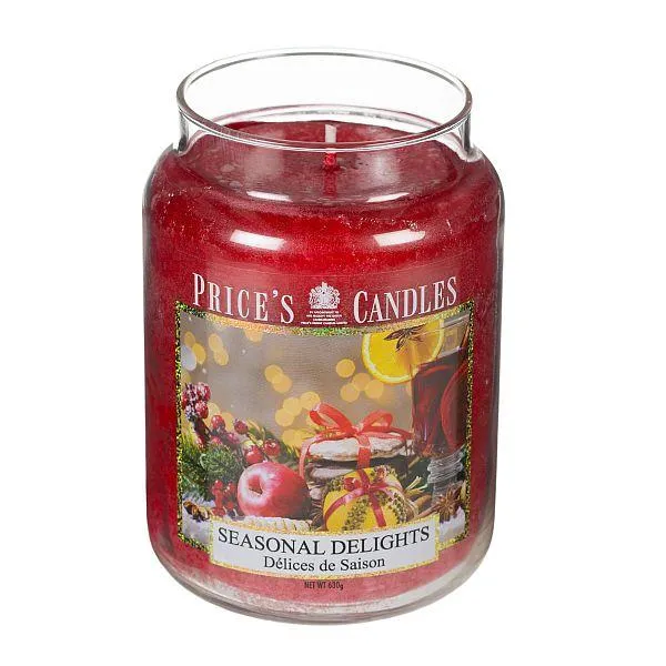 Prices Candles Scented Large Jar - Seasonal Delights
