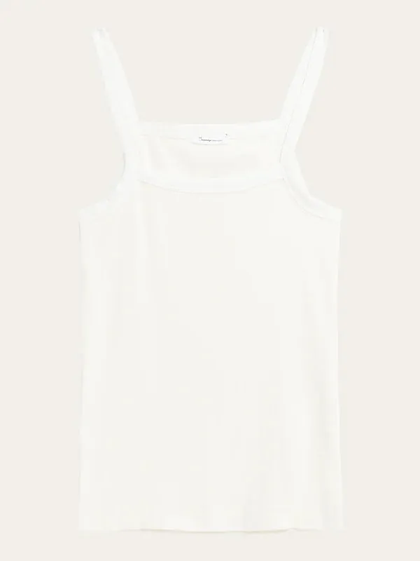 Rip Strap Top - Regenerative Organic Certified - GOTS/Vegan (Star White)