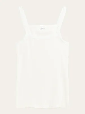 Rip Strap Top - Regenerative Organic Certified - GOTS/Vegan (Star White)