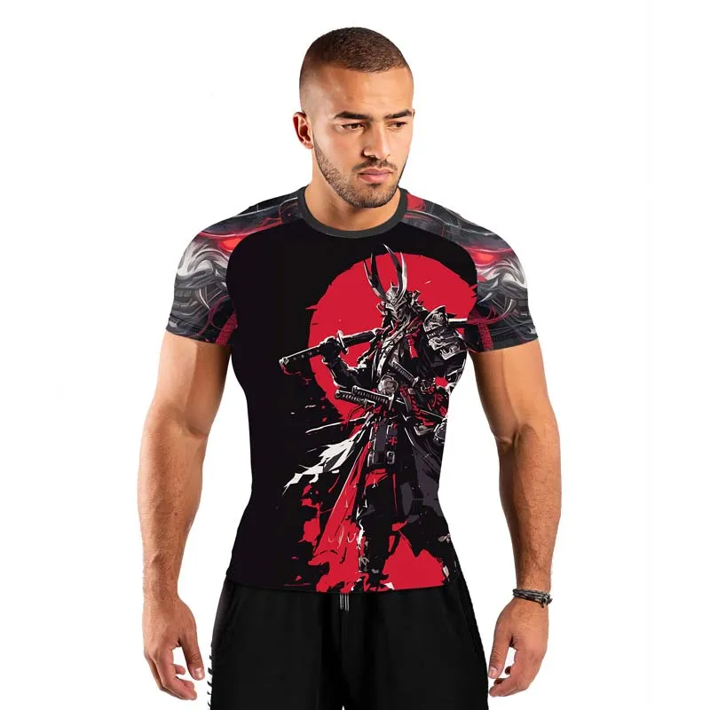 Samurai of War Men's Short Sleeve Rash Guard