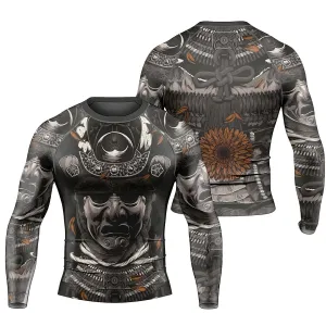 Samurai Warrior Men's Long Sleeve Rash Guard