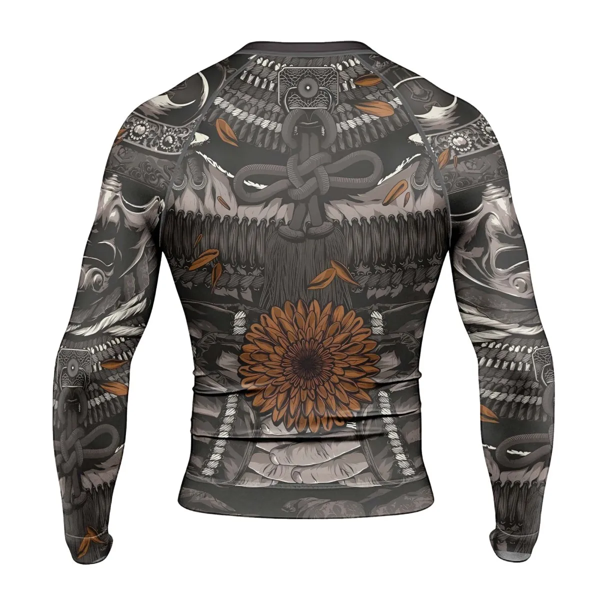 Samurai Warrior Men's Long Sleeve Rash Guard