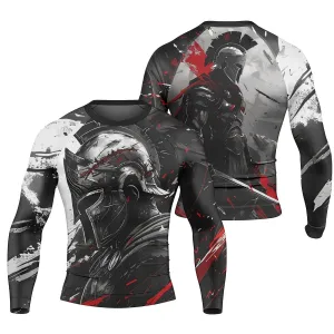 Spartan Warrior Soul Men's Long Sleeve Rash Guard