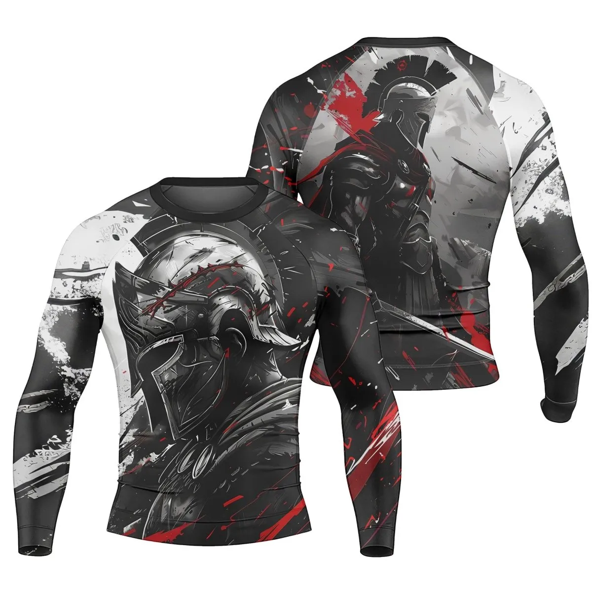 Spartan Warrior Soul Men's Long Sleeve Rash Guard