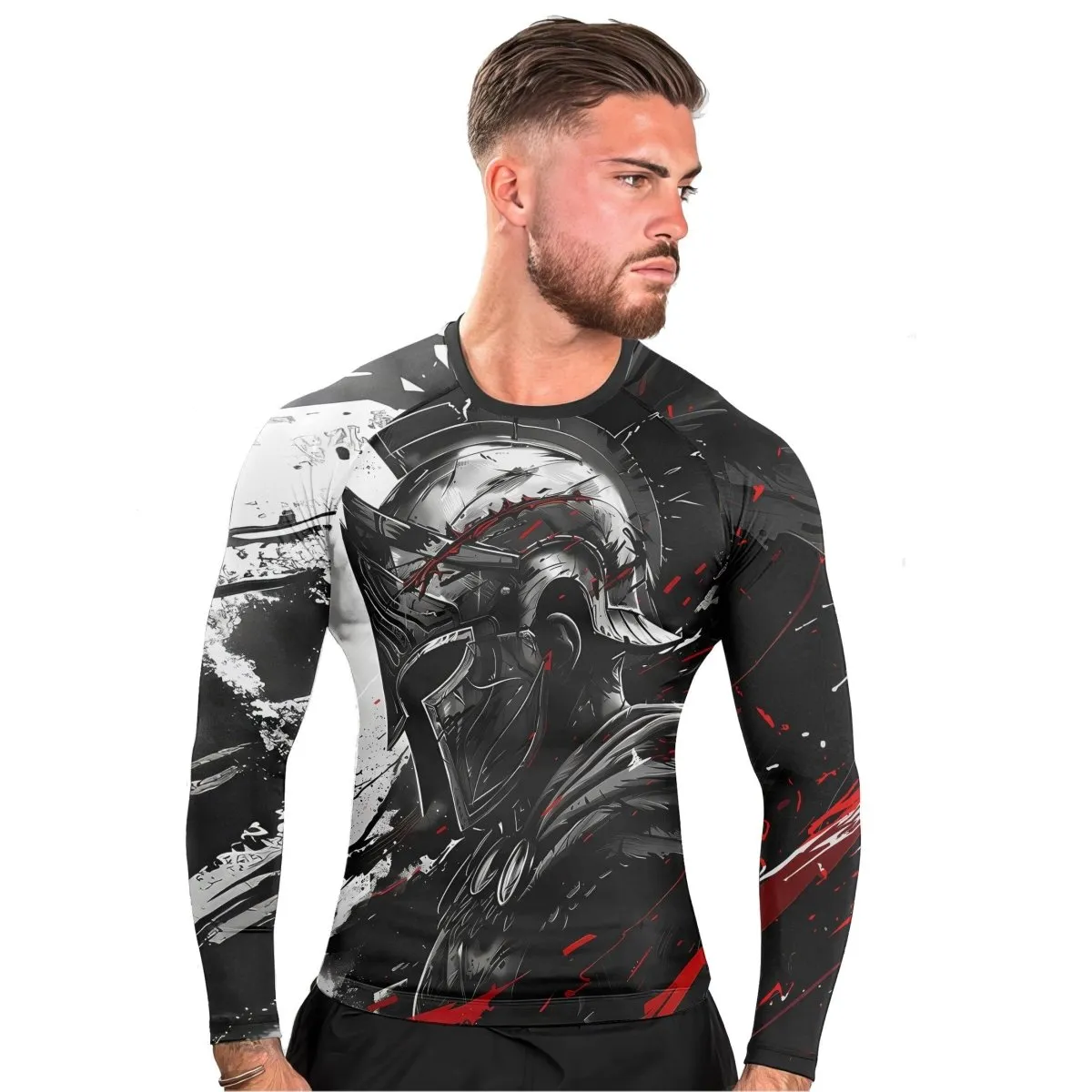 Spartan Warrior Soul Men's Long Sleeve Rash Guard
