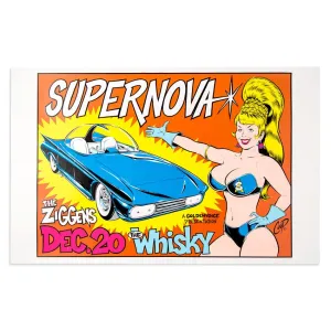 Supernova Dec 20th 1995 The Whiskey Silkscreen Print by Coop