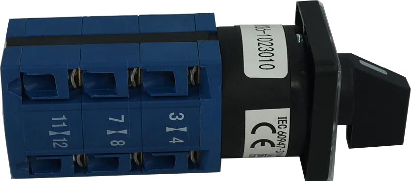 TGLW26-1022250, 2 Pole Rotary Switch BLACK, 250 Amp 400VAC, Plastic, Direct Type, IEC60947-5-1