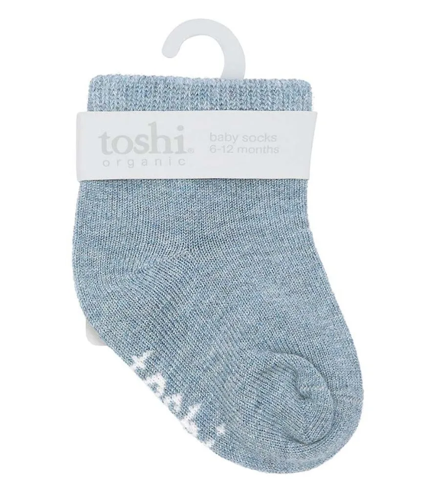Toshi Organic Ankle Socks Dreamtime Storm