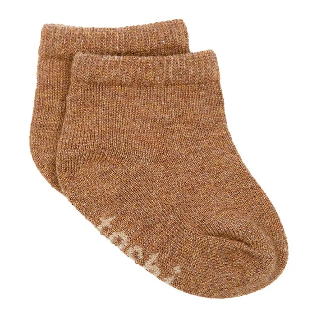 Toshi Organic Ankle Socks Dreamtime Walnut