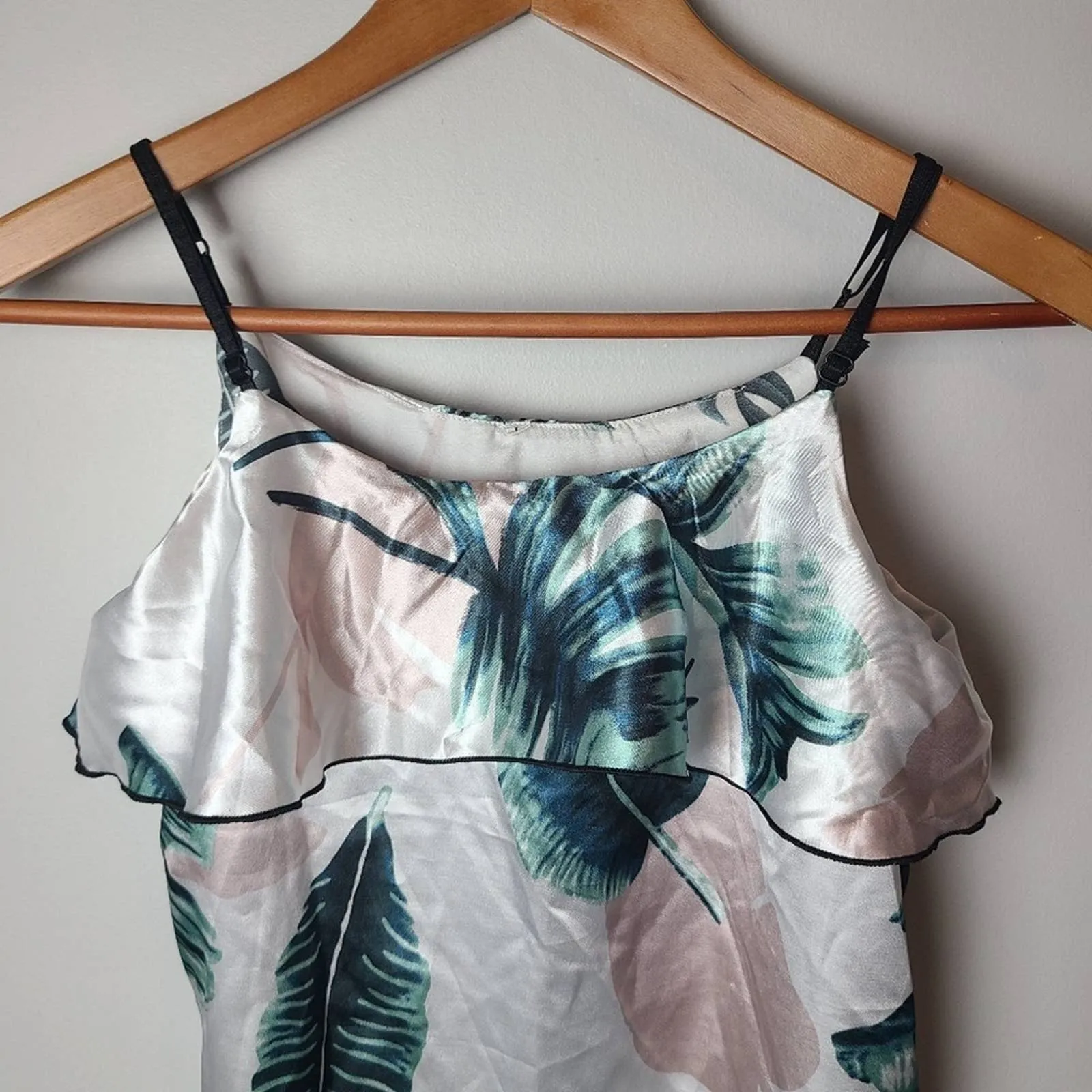 Unbranded Palm Print Satin Shift