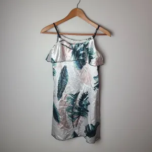 Unbranded Palm Print Satin Shift