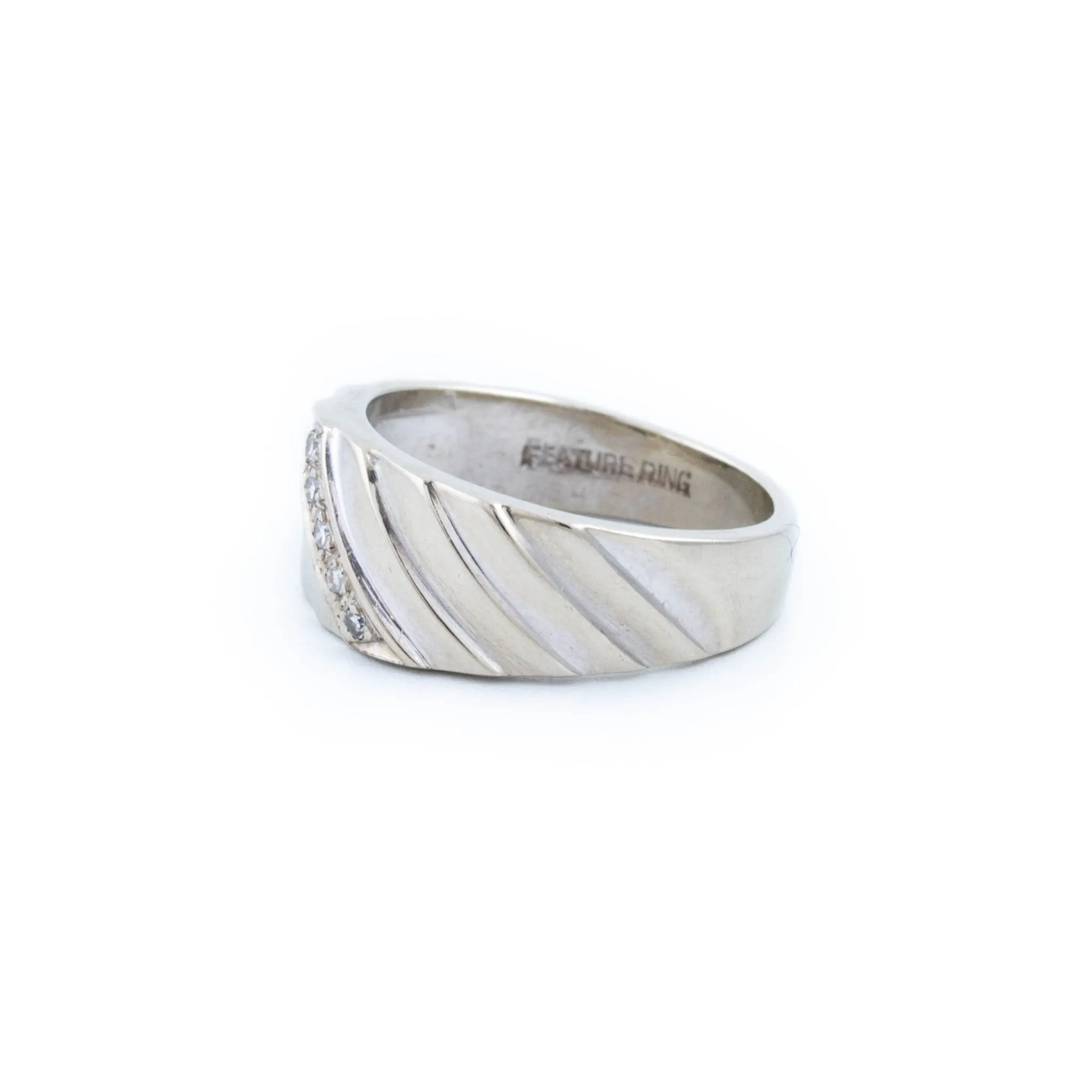 Vintage Ridged Gold Ring