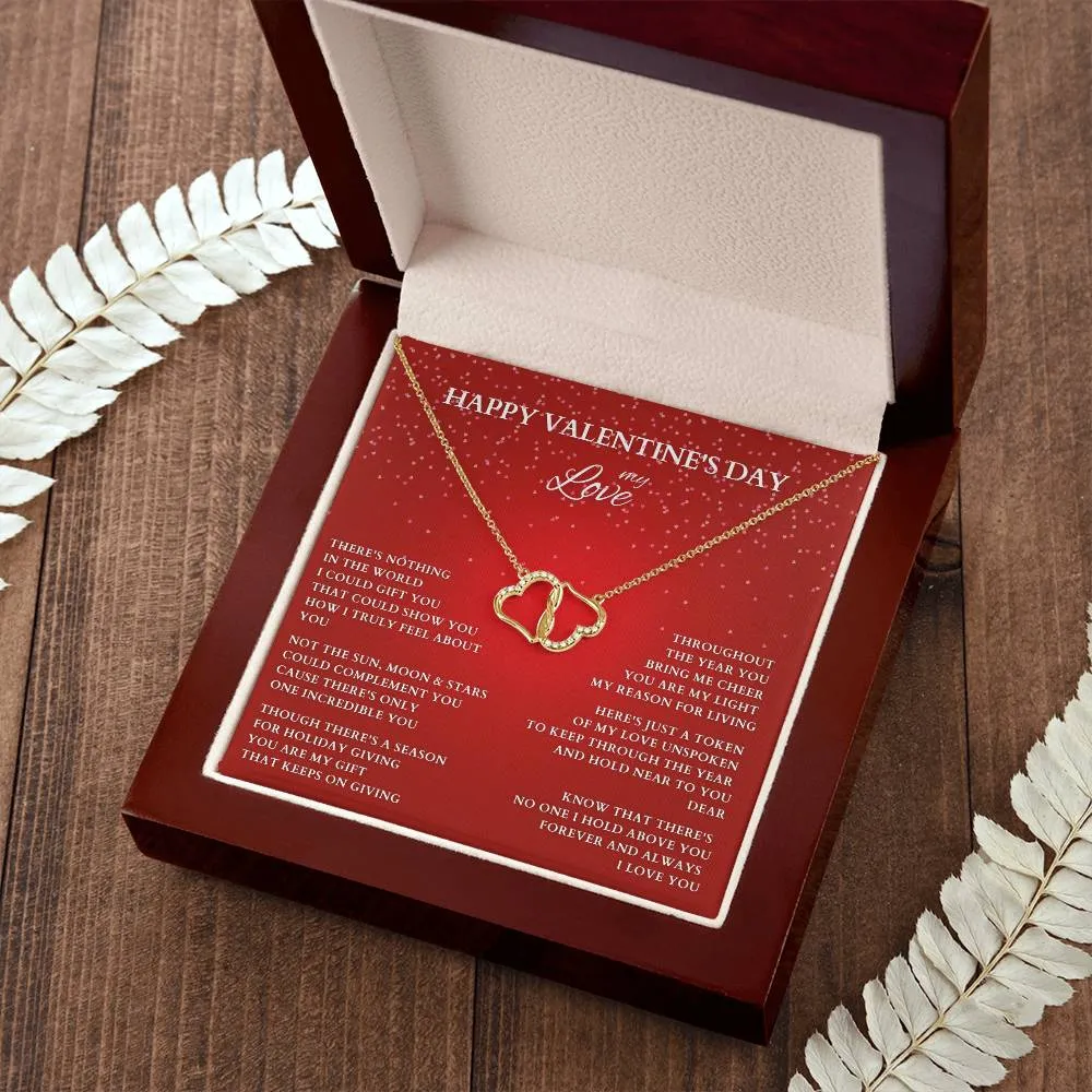 Wife Gift, Girlfriend Gift, Lover Gift, Happy Valentine's Day, Valentine's Day Gift,  Heart Necklace, Valentine's Day Necklace, Diamond and Gold Necklace, Valentine Gift for Her