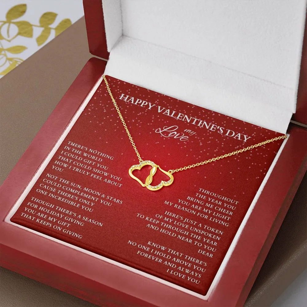 Wife Gift, Girlfriend Gift, Lover Gift, Happy Valentine's Day, Valentine's Day Gift,  Heart Necklace, Valentine's Day Necklace, Diamond and Gold Necklace, Valentine Gift for Her