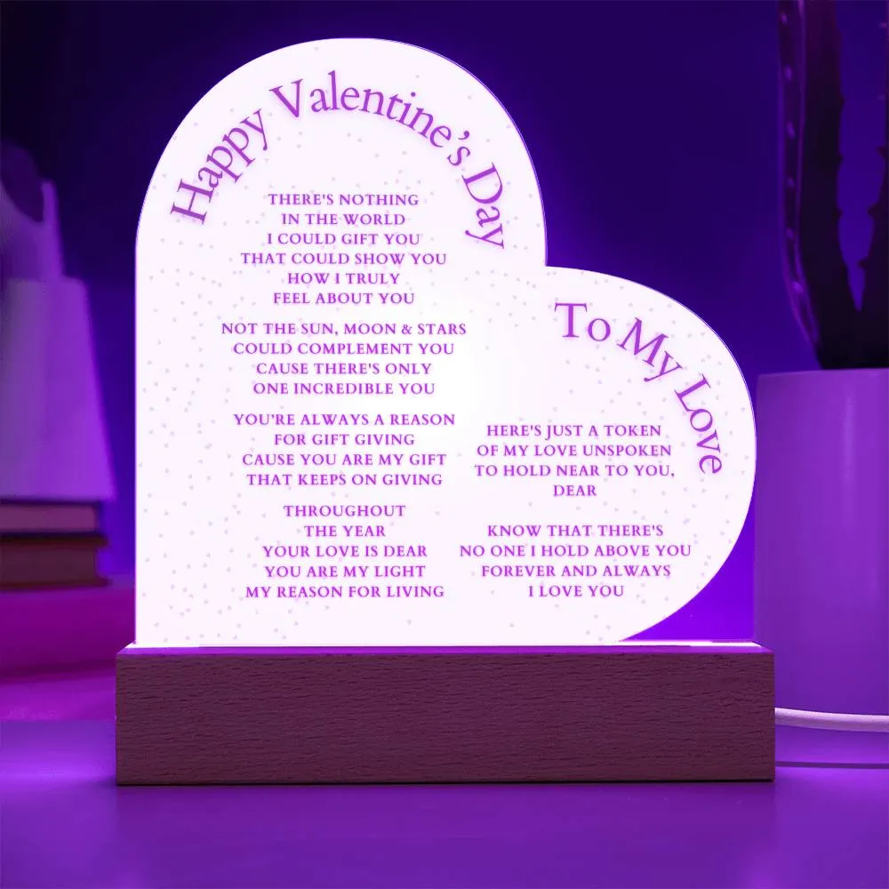 Wife Gift, Girlfriend Gift, Lover Gift, Valentine's Day Gift, Husband Gift, Wife Christmas Gift, Acrylic, Husband Valentine Gift, Boyfriend Gift