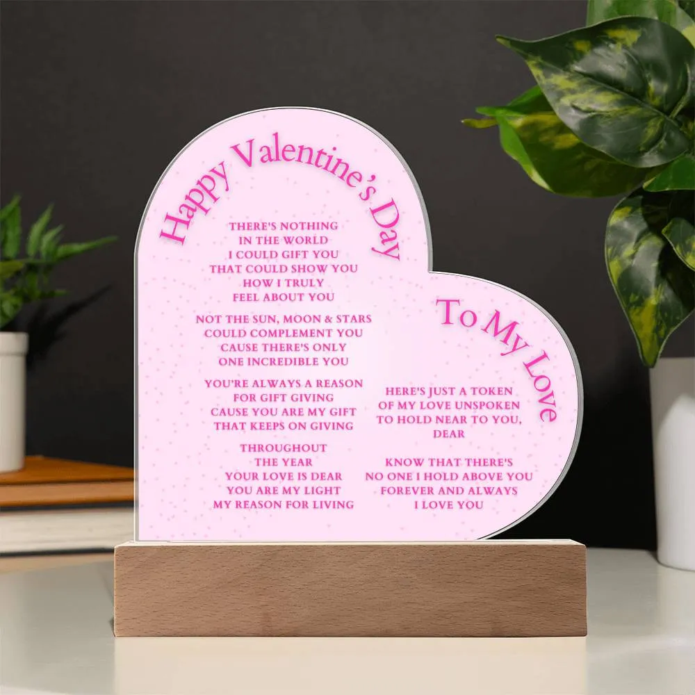 Wife Gift, Girlfriend Gift, Lover Gift, Valentine's Day Gift, Husband Gift, Wife Christmas Gift, Acrylic, Husband Valentine Gift, Boyfriend Gift